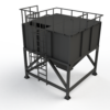 Pelletbunker 15 m³ - Feuerraum - Pelletkessel für feste Brennstoffe, Pelletbrenner, Industrie