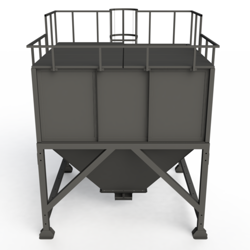Pellet bunker 8 m³ - Firebox - Solid fuel pellet boilers, pellet burners, industrial