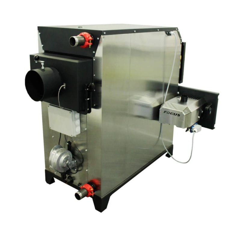 FOCUS boiler with stainless steel outer casing
