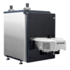 Household pellet boiler with climate control in monoblock format.