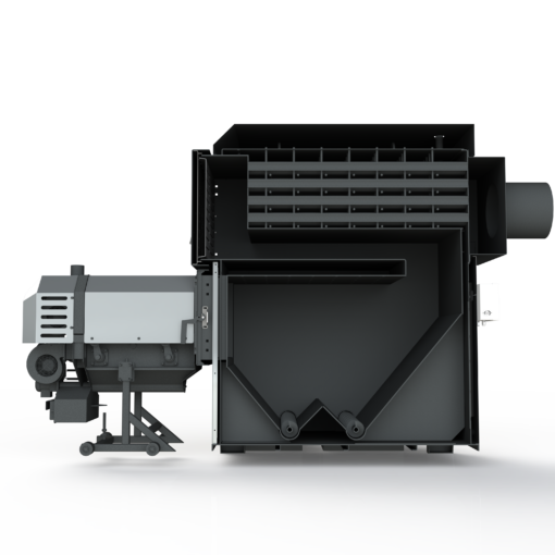 Pellet boiler 400 kW FOCUS, power range (80-450 kW) ash removal - Firebox - Solid fuel pellet boilers, pellet burners, industrial