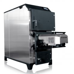 Pelletkessel 70 kW FOCUS, Leistungsbereich (13-80 kW) - Firebox - Pelletkessel für feste Brennstoffe, Pelletbrenner, industriell