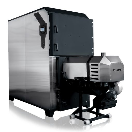 Pellet boiler 300 kW FOCUS, power range (80-350 kW) - Firebox - Solid fuel pellet boilers, pellet burners, industrial