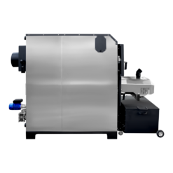 Pelletkessel 80 kW FOCUS, Leistungsbereich (15-90 kW) Ascheentfernung - Feuerraum - Pelletkessel für feste Brennstoffe, Pelletbrenner, Industrie