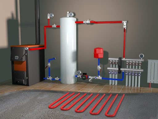 Heizsystem für abgesetzte Objekte - Firebox - Pelletskessel für feste Brennstoffe, Pelletsbrenner, industriell