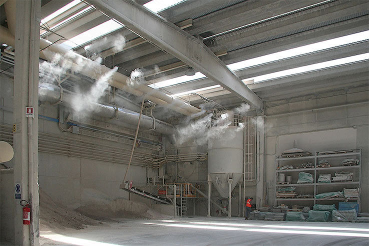 Industrial cold fog generator for production