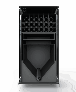 Pellet Boiler 80 kW Focus (15-90 kW), Ash Removal + Pneumatic Cleaning of Heat Exchanger - Firebox - Solid Fuel Pellet Boilers, Pellet Burners, Industrial