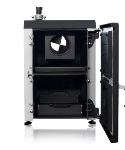 Cazan pe combustibil solid 50 KW Focus pentru arzator cu arzator - focar - Cazane pe peleti pe combustibil solid, arzatoare pe peleti, industriale