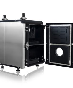 Cazan pe combustibil solid 50 KW Focus pentru arzator cu arzator - focar - Cazane pe peleti pe combustibil solid, arzatoare pe peleti, industriale