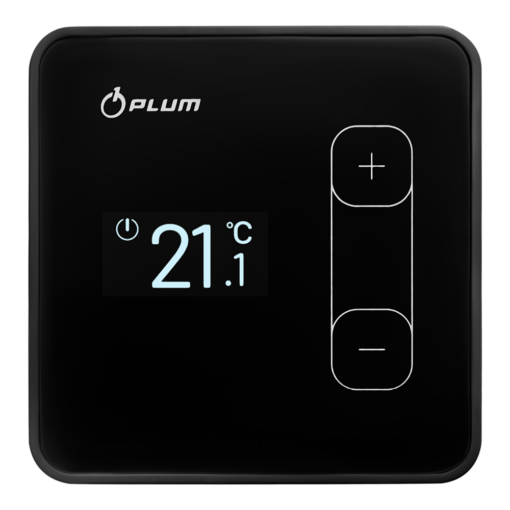 Room Wired Touch Thermostat Xtherm 60P Black