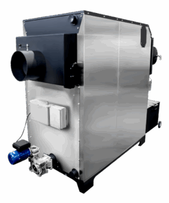 Pellet Boiler Focus 120 (30-120 kW), Ash Removal + Pneumatic Cleaning of Heat Exchanger - Firebox - Solid Fuel Pellet Boilers, Pellet Burners, Industrial