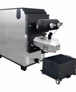 Pellet Boiler 80 kW Focus (15-90 kW), Ash Removal + Pneumatic Cleaning of Heat Exchanger - Firebox - Solid Fuel Pellet Boilers, Pellet Burners, Industrial