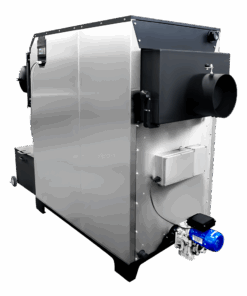 Pellet Boiler 80 kW Focus (15-90 kW), Ash Removal + Pneumatic Cleaning of Heat Exchanger - Firebox - Solid Fuel Pellet Boilers, Pellet Burners, Industrial