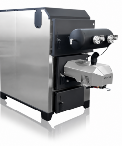 Cazan pe peleți 30 kW FOCUS (5-35 kW) cu curățare pneumatică a schimbătorului de căldură